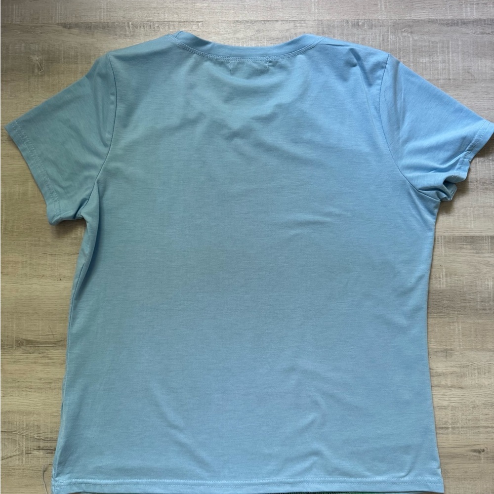 Blue Graphic Women's Top - Picture 4 of 4